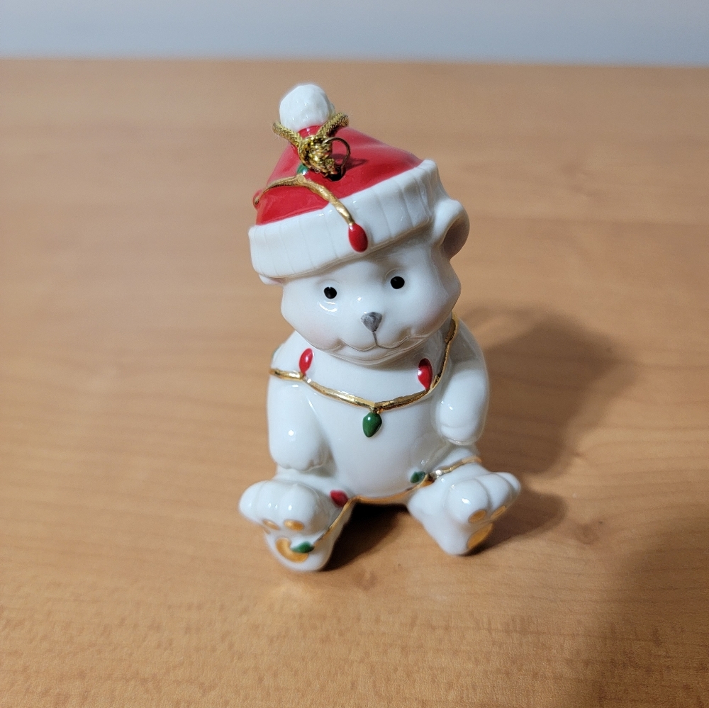 Lenox Very Merry Porcelain Teddy Bear